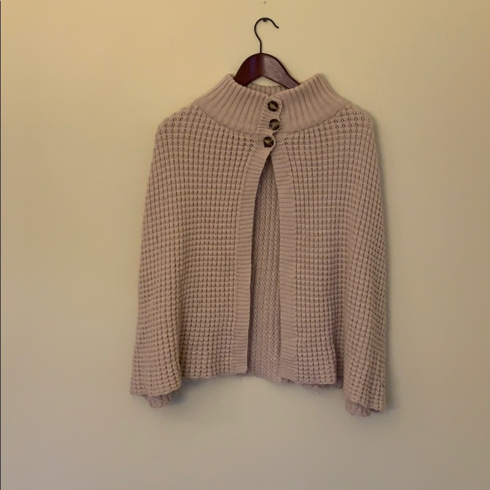 Soft knit cape